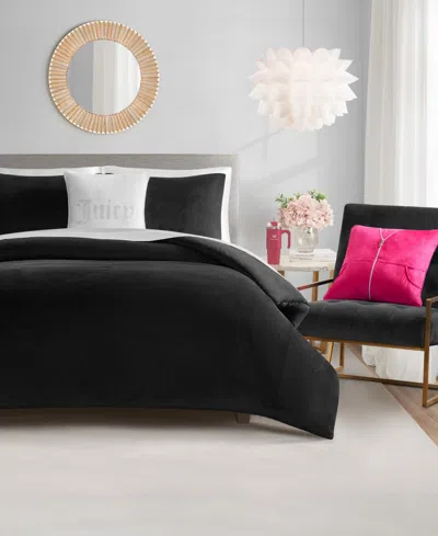 Juicy Couture Velour 5-pc. Comforter Set, King In Black