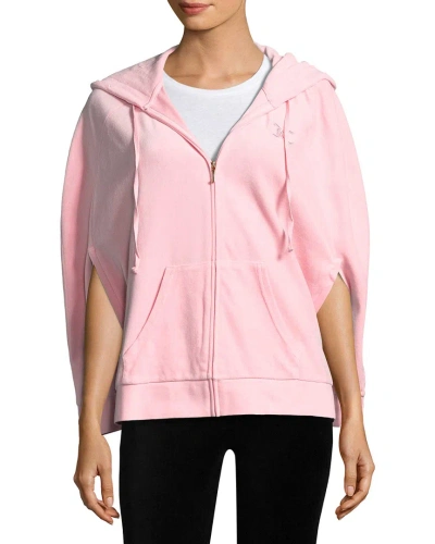Juicy Couture Velour Capelet Hoodie In Pink
