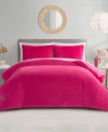 Juicy Couture Velour Comforter Sets In Pink Marshmallow