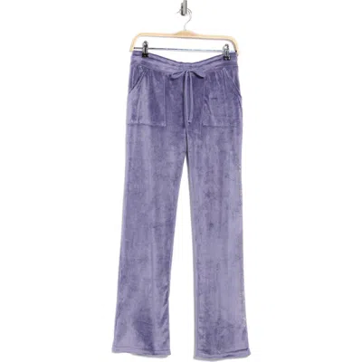 Juicy Couture Velour Pajama Pants In Purple
