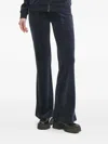 Juicy Couture Del Ray Logo Velour Sweatpants In Blue