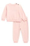 Juicy Couture Velour Pullover & Joggers Set In Neutral