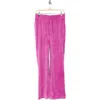 Juicy Couture Velour Wide Leg Track Pants In Electricviolet