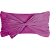 Juicy Couture Velvet Bow Accent Pillow In Purple