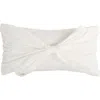 Juicy Couture Velvet Bow Accent Pillow In White