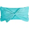 Juicy Couture Velvet Bow Accent Pillow In Blue