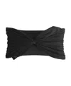 Juicy Couture Velvet Bow Decorative Pillow, 10" X 18" In Black