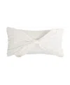 Shop Juicy Couture Velvet Bow Decorative Pillow, 10" X 18" In White