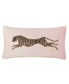 Juicy Couture Velvet Cheetah Decorative Pillow, 14" X 24 In Pink