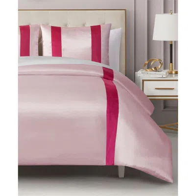 Juicy Couture Velvet Stripe Satin Comforter Set