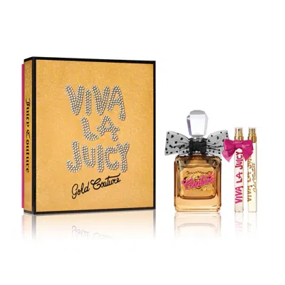 Juicy Couture Viva La Juicy Gold Couture 3 Piece Holiday Gift Set In Multi