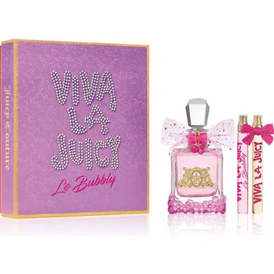 JUICY COUTURE JUICY COUTURE VIVA LA JUICY LE BUBBLY EAU DE PARFUM SET $190 VALUE