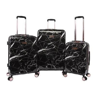 Juicy Couture Vivian 3-pc. Hardside Spinner Luggage Set In Black