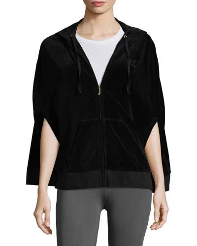 Juicy Couture Vlr Cape Hoodie In Black