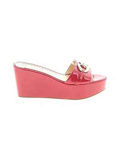 Pre-owned Juicy Couture Wedges In Red