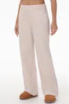 Juicy Couture Wide Leg Fleece Pants With Side Bling In Neutral
