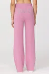 Juicy Couture Wide Leg Sweater Pants In Pink