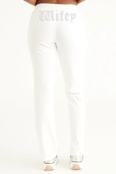 Juicy Couture Wifey Customizable Big Bling Velour Track Pants