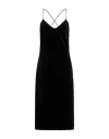 Juicy Couture Woman Midi Dress Black Size Xs Cotton, Polyester, Elastane In Black