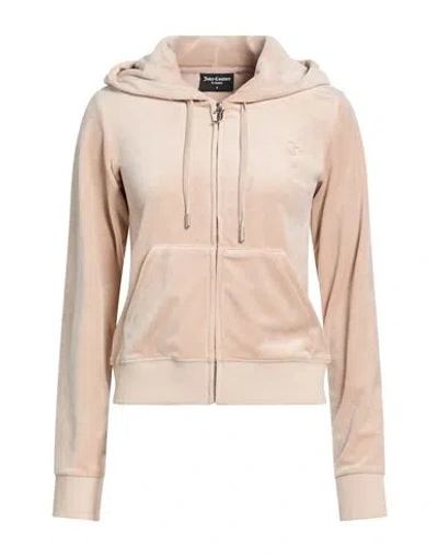 Juicy Couture Woman Sweatshirt Beige Size S Polyester, Elastane In Neutral
