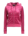 Juicy Couture Woman Sweatshirt Fuchsia Size M Polyester, Elastane