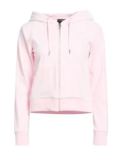 Juicy Couture Woman Sweatshirt Light Pink Size Xl Polyester, Elastane