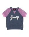 Juicy Couture Woman Sweatshirt Navy Size 8 Cotton In Navy