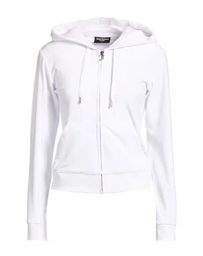 Juicy Couture Woman Sweatshirt Off White Size Xl Polyester, Elastane