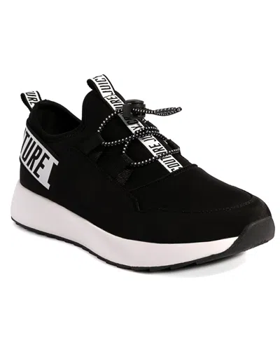 Juicy Couture Womens Two Tone Man Made Running & Training Shoes In Black Multi