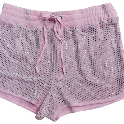 Juicy Couture Women's Bikini Rhinestone Shorts In Pink