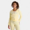 Juicy Couture Women's Bling Front Hoodie In Soft Yellow