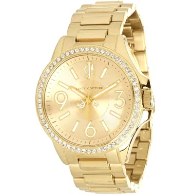 Juicy Couture Women's Jetsetter Gold Tone Dial Watch In Multi