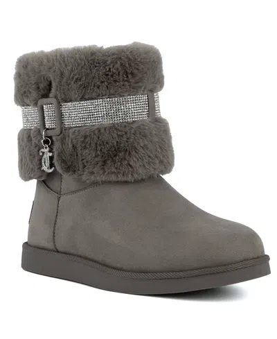Juicy Couture Women's Kursive Cold Weather Boots In Grey