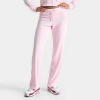 Juicy Couture Women's Og Big Bling Velour Track Pants In Pink