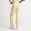 Juicy Couture Women's Og Big Bling Velour Track Pants In Soft Yellow