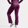 Juicy Couture Women's Og Big Bling Velour Track Pants In Multi