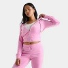 Juicy Couture Women's Og Big Bling Velour Zip-up Hoodie In Multi