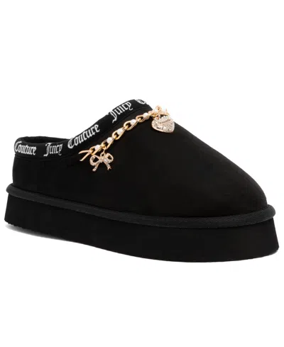 Juicy Couture Women's Orlagh Charm Round Toe Platform Slippers In Black