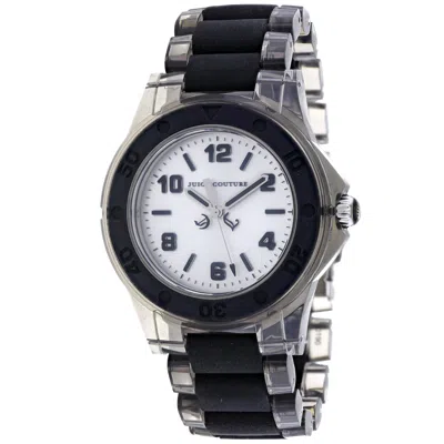 Juicy Couture Women's Rich Girl Silver Dial Watch In Black