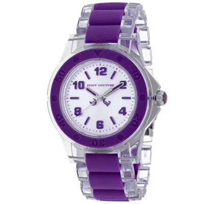 Juicy Couture Women's Rich Girl Silver Dial Watch In Purple