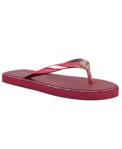 Juicy Couture Women's Selfless Flip Flop Sandals In Burgundy