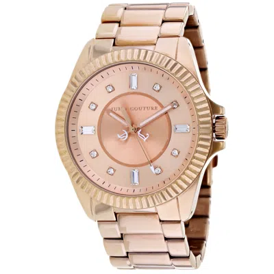 Juicy Couture Stella Fluted Bezel 40mm Watch In Pink