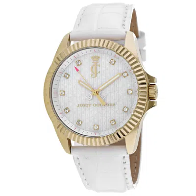 Juicy Couture Stella Fluted Bezel 40mm Watch In White