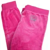 JUICY COUTURE WOMEN'S STUDDED CROWN LOGO TRACK VELOUR ZUMA PANT