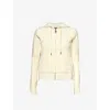 Juicy Couture Womens Sugar Swizzle Robertson Logo-embroidered Stretch-cotton Hoody In Sugar Swizzle