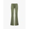 Juicy Couture Womens Thyme Caisa Ultra Logo-print Cotton-blend Tracksuit Bottoms
