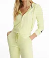 JUICY COUTURE WOMEN'S VELOUR HOODIE IN CANDY GREEN