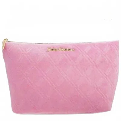 Juicy Couture Women's Velvet Cosmetic Case Bundle In Baby Pink