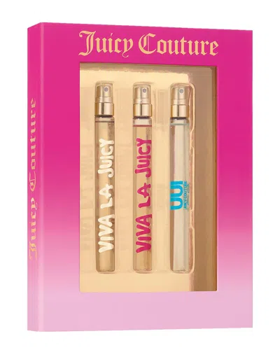 Juicy Couture Women's Viva La Juicy 3pc Travel Spray Set In White