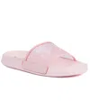 Juicy Couture Wryter Womens Solid Canvas Slide Sandals In Blush